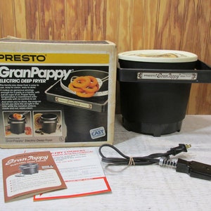 Vintage Presto Gran Pappy Electric Deep Fryer in Original Box 