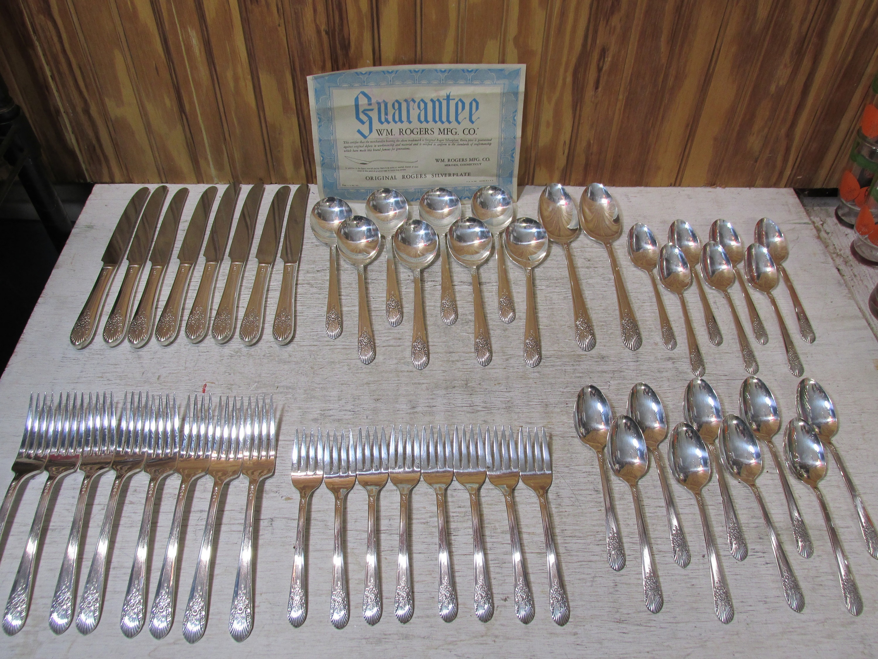 antique wm rogers mfg silverware