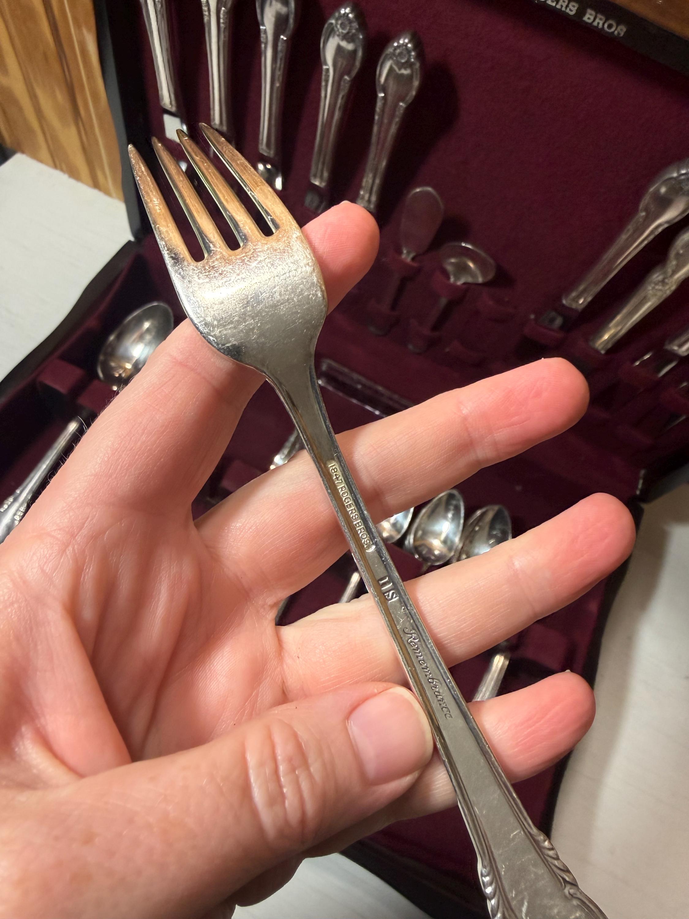 Vintage 1847 Rogers Bros IS Remembrance Silverplate Silverware in