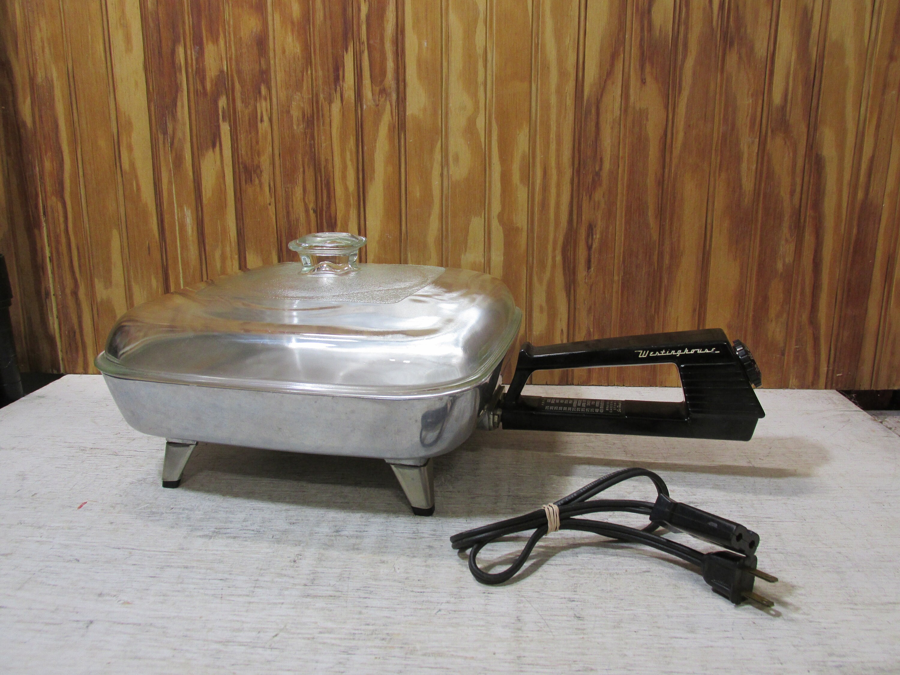 Vintage Sunbeam Aluminum Skillet Food Cooker W/ Lid Food Warmer Small  Kitchen Appliance Collectible Retro Cooking Pan 