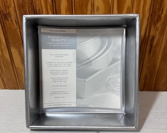Williams-Sonoma Commercial Quality 8 Inch Brownie, Cake Pan Aluminized Steel