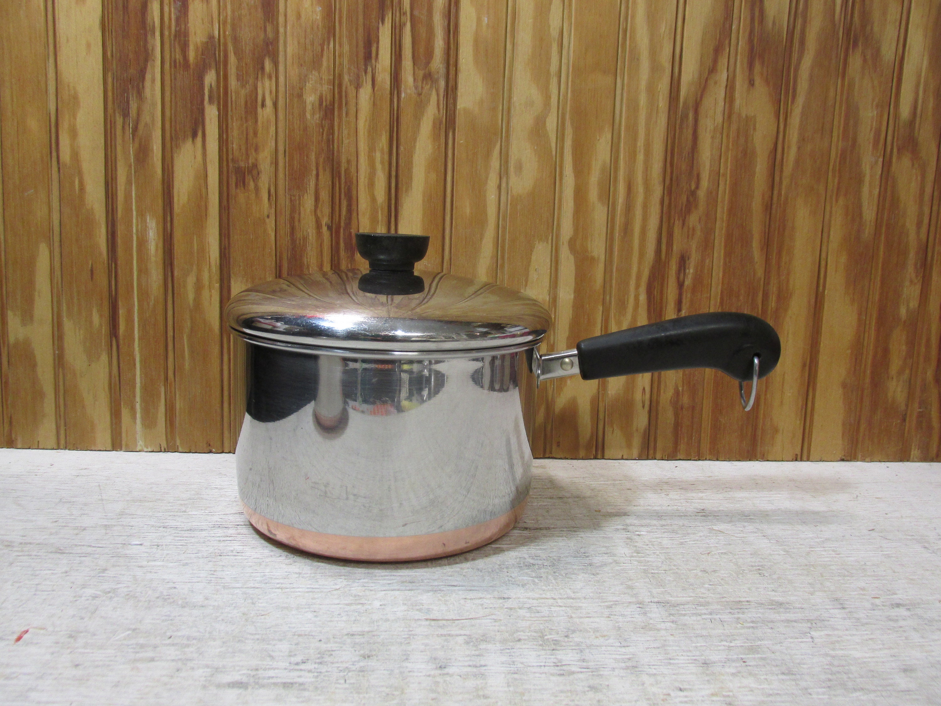Vintage Revere Ware Copper Bottom Cookware Lot
