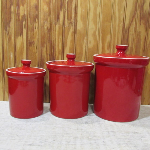 Ceramic Kitchen Canisters - Etsy