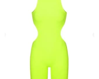Fits Everybody BodySuit Green Highlighter Small