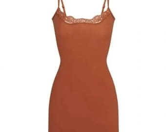 Fits Everybody Lace Slip Dress Bronze Small