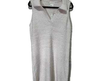 Sleeveless Collar Lounge Dress Heather Blush Pink, Small