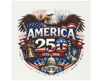 America 250 Magnet • 1776–2026 USA Fridge Magnet • Patriotic Decor