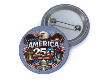 America 250 Pin • 1776–2026 USA Lapel Pin • Patriotic Collectible