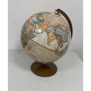 Vintage Replogle 12" Globe USSR Raised Relief Cold War World Classic