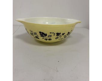 Vintage Pyrex gelbe Stachelbeere Cinderella Rührschüssel # 444