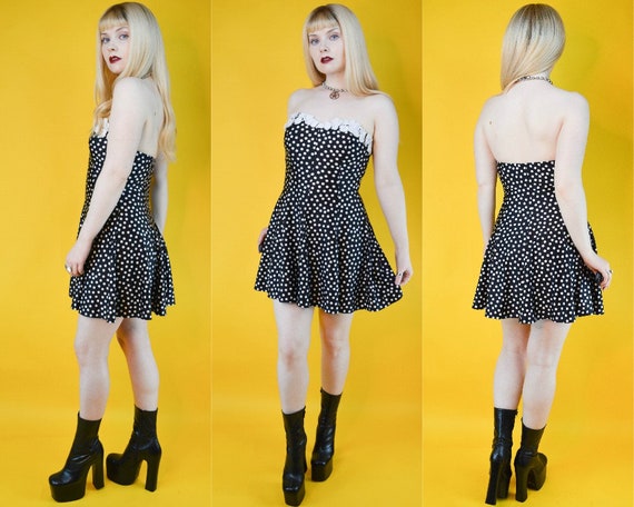 boob tube skater dress