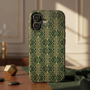 iPhone 16 plus one  | one piece phone case  | Arabic green |  Tough Phone Case  | ICONIC COLLECTION