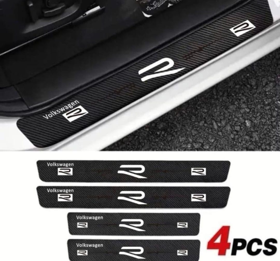 Brand New Set 4 Golf R Door Sill Protector Scratch Resistant Sill Guard ...