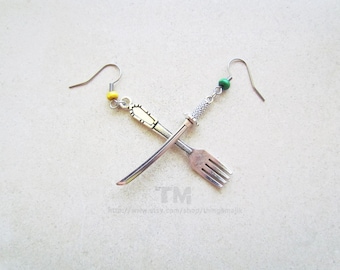 Wings of the Pirate King - Zosan (Zoro and Sanji) Inspired Earrings