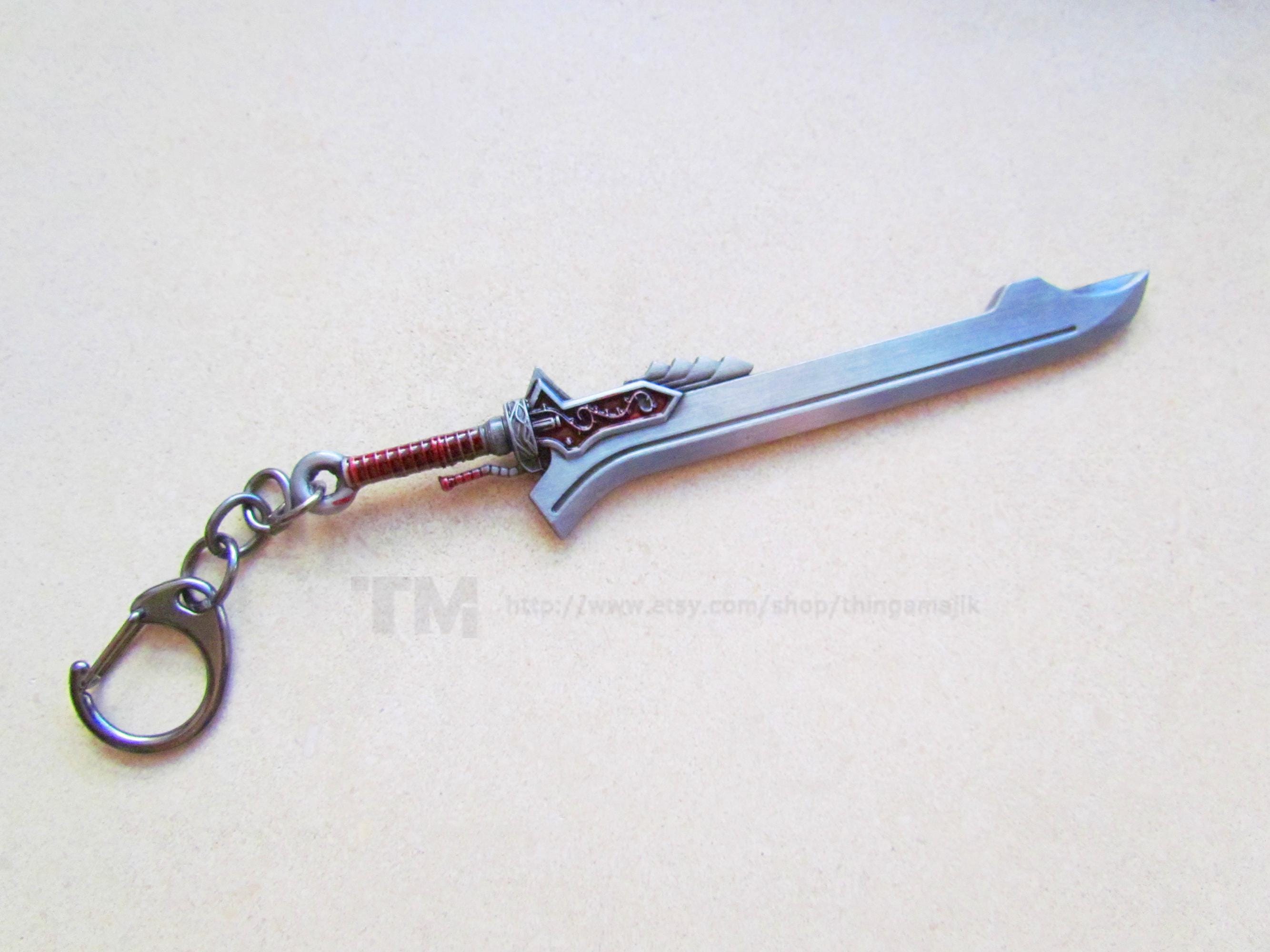 PRE-ORDER: The Red Queen - Devil May Cry Nero's Sword Inspired Keychain