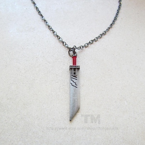 Wear, Tear and Rust - Final Fantasy VII Buster Sword Inspired Necklace