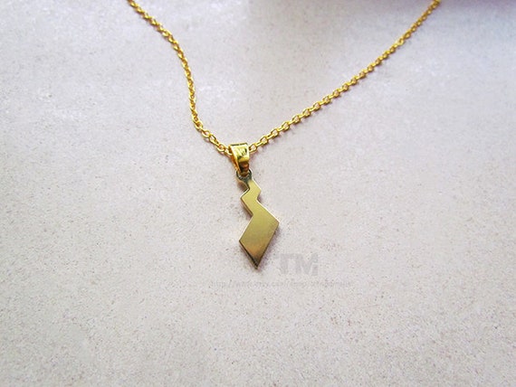 Thunder Shock Pokémon And Pikachu Inspired Necklace