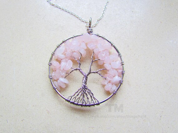 Sakura - Cherry Blossom Inspired Tree of Life Necklace - Etsy