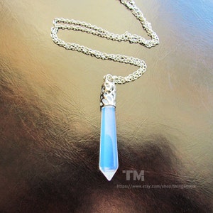 Ice Crystal – Opalite Stone Pendant Necklace