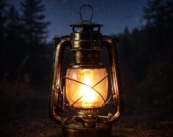 Retro style LED lantern USB charging camping light-Antique camping light