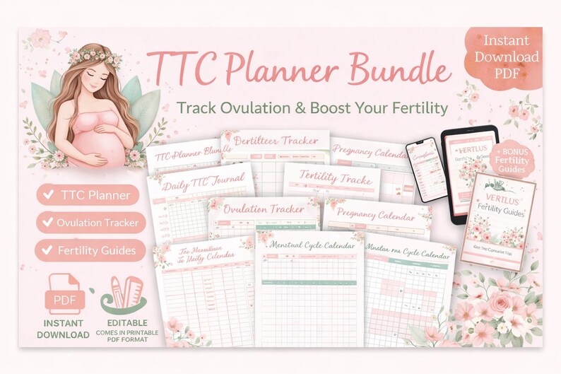 TTC Planners, Ovulation Trackers & Fertility Guides - Etsy