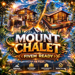 MOUNT CHALET FiveM Ready Mlo / Ymap | Fully Optimized GTA 5 Interior | Custom Map Mod | High Quality rp Asset | Instant Download
