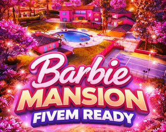 BARBIE MANSION FiveM Ready Mlo / Ymap / Interior de GTA 5 totalmente optimizado / Mod de mapa personalizado / Activo rp de alta calidad / Descarga instantánea