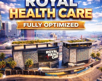 ROYAL HEALTH CARE FiveM Ready Mlo / Ymap | Fully Optimized Gta 5 Interior | Custom Map Mod | High Quality rp Asset | Instant Download