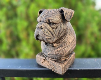 Old English Bulldog Bust
