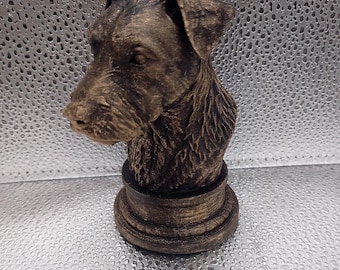 Büste eines Patterdale Terriers
