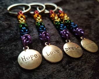 Rainbow Pride Keychain