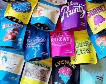 LA Mylar Bag, sacchetti Mylar da 3,5 g, confezione da 100, 100 pezzi assortiti Mylar, Cookies, RuntZ