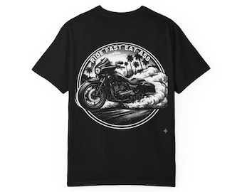 Ride Fast Eat Ass Motorcycle Shirt | Funny Biker Graphic Tee