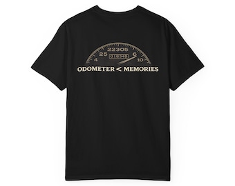 Odometer < Memories T-shirt | Vintage Dashboard Graphic