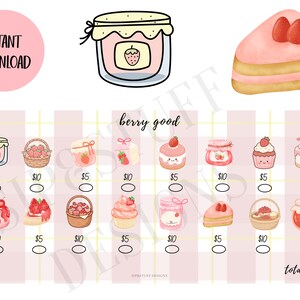 Berry Good Savings Challenge | A6/Personligt format | *Digital nedladdning*