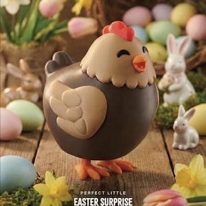 3D Printed Henriegg – The Chocolate Egg-Laying Chicken