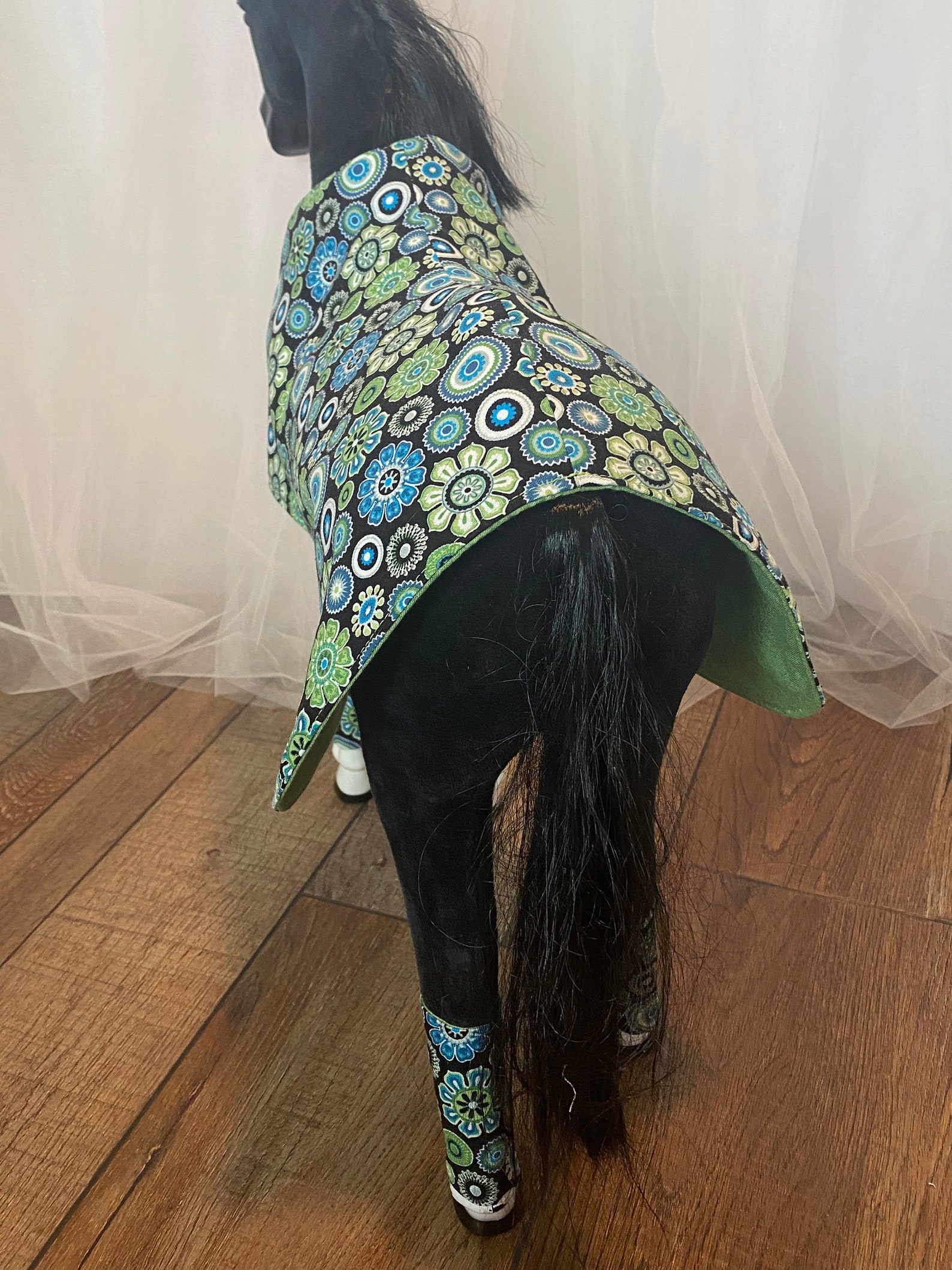 Horse Blanket and Leg Warmers Reversible for 18 Doll Horse Etsy