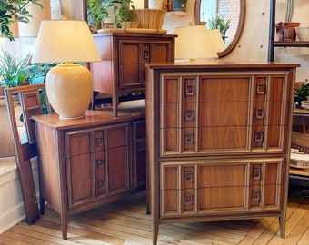 Queen Mid Century Modern Bedroom Set - Etsy