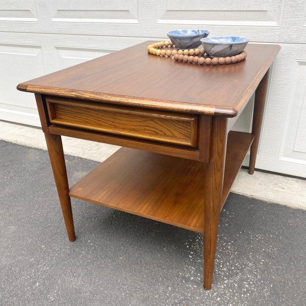 Mid Century End Table Etsy