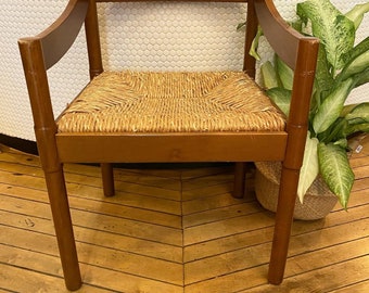 Wood Frame Boho Chair