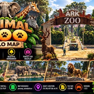 Animal Zoo FiveM MLO with animals Esx Qbcore standalone GTA 5 RP