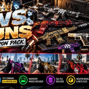 Vvs Weapons FiveM gun pack Esx Qbcore standalone GTA 5 RP