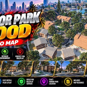 Mirror Park Hood FiveM MLO huizen buurt Esx Qbcore standalone GTA 5 RP