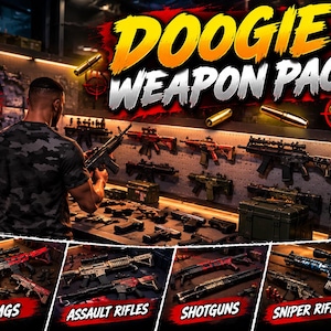 Doogie Weapon Pack FiveM rifles pistols and guns Esx Qbcore standalone GTA 5 RP