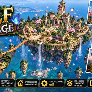 Elf Village FiveM MLO casas de la costa norte con efecto mariposa Esx Qbcore independiente GTA 5 RP