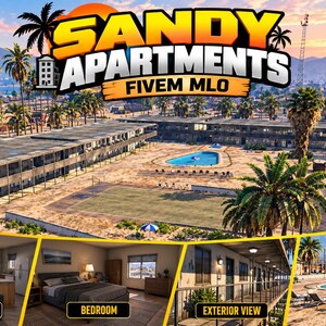 Apartamentos Sandy FiveM MLO vivienda Esx Qbcore independiente GTA 5 RP