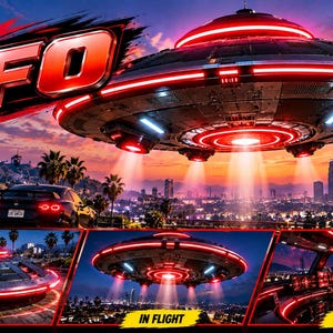UFO-fordon FiveM-tillägg flygande fordon Esx Qbcore fristående GTA 5 RP-spawn