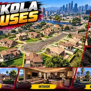 Nikola Houses FiveM MLO Mirror Park hill homes Esx Qbcore standalone GTA 5 RP map