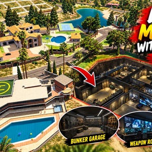 Boss Villa 2 FiveM mlo villa di lusso con bunker sotterraneo vinewood hills house garage esx qbcore gta 5 rp map