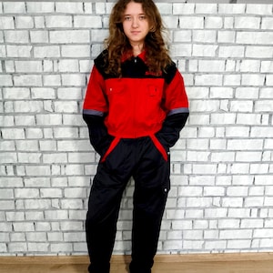 red and black overall dress Aohooy Overall Dress Women Plus Corduroy Overalls Bib Dresses Adjustable Straps Pinafore Suspender Skirt Jumper Red,L